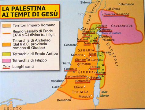 Mappa delle lingue parlate ai tempi di Gesù