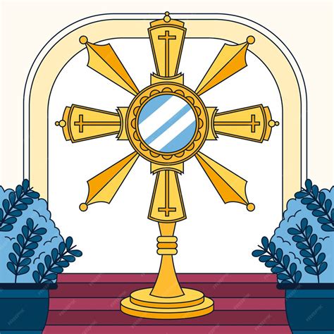 illustrazione di ostensorio medievale