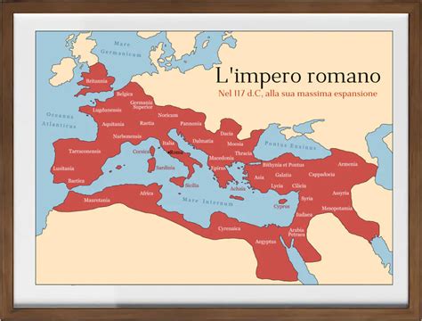 Mappa dell'Impero Romano con focus sulle famiglie nobili