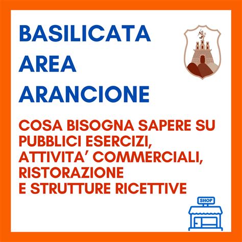 Tavola riassuntiva delle restrizioni per le attività commerciali in zona arancione.