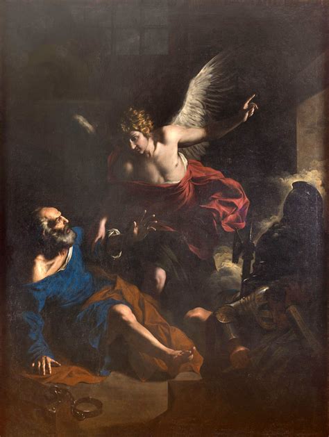 illustrazione di Pietro liberato dall'angelo dal carcere