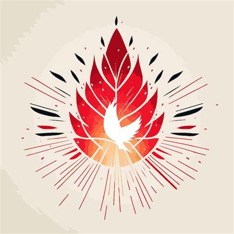 Icona dello Spirito Santo come colomba o fiamme