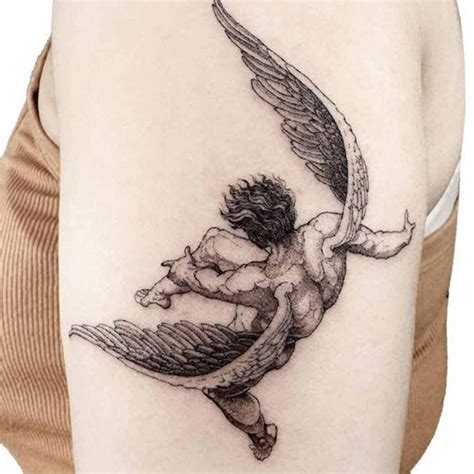 rappresentazione artistica di un angelo che rassicura una persona