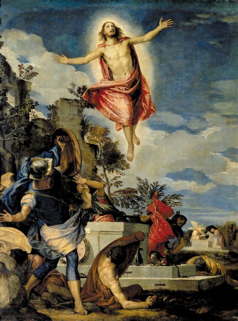 Rappresentazione artistica della Resurrezione di Cristo in un'opera figurativa