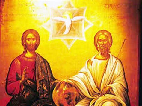 Illustrazione che rappresenta Cristo assiso alla destra del Padre, con simboli del santuario celeste.