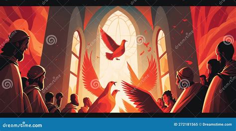 Illustrazione della folla a Gerusalemme per la Pentecoste ebraica