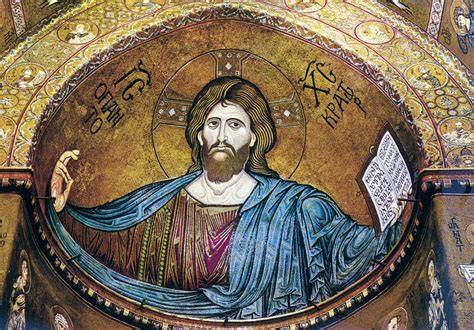 Iconografia di Gesù con attributi simbolici (luce, pastore, vite, pane di vita)
