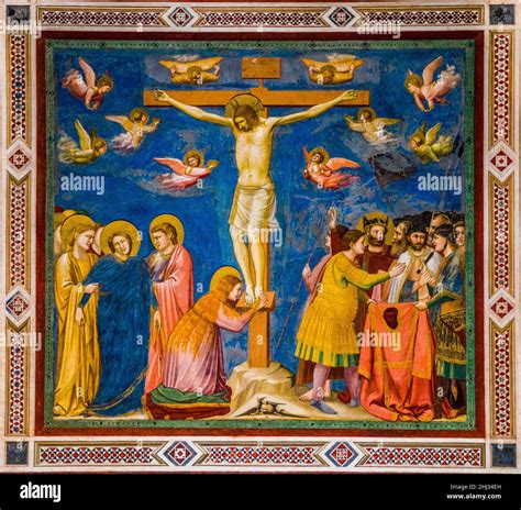 Affresco della Crocifissione di Giotto nella Cappella degli Scrovegni, 1303-1305, Padova.