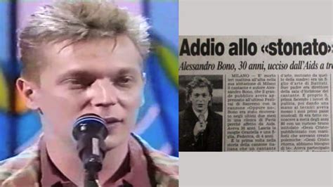 Alessandro Bono mentre canta sul palco, espressione intensa