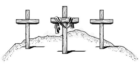 rappresentazione del Golgota con le tre croci, simbolo del sacrificio di Cristo