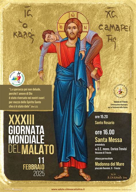 Infografica che illustra i temi principali della Giornata Mondiale del Malato nel corso degli anni
