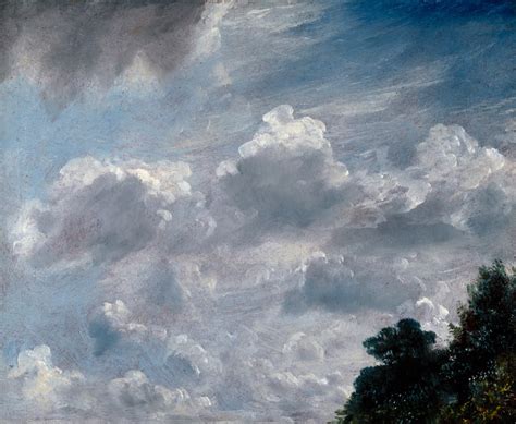 Dettaglio di un cielo nuvoloso in un'opera di John Constable