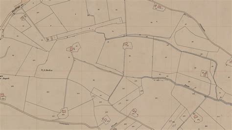 Antica foto o mappa catastale del terreno