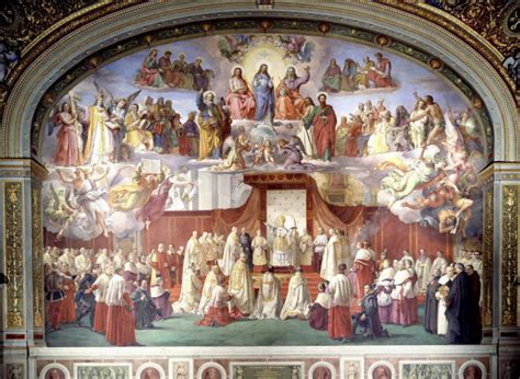 Ritratto di Papa Pio IX che proclama il dogma dell'Immacolata Concezione