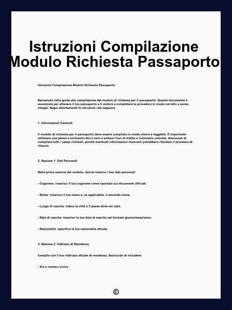 Esempio di modulo compilato per una lettera al parroco.
