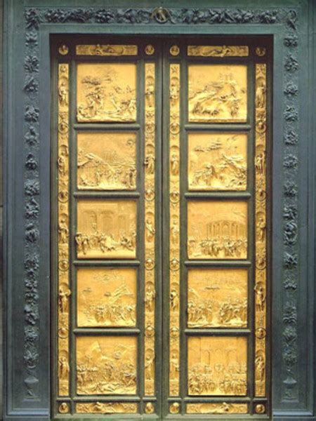 Dettaglio della Porta del Paradiso del Battistero di San Giovanni