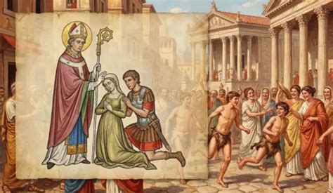 illustrazione di antichi riti pagani dei Lupercalia