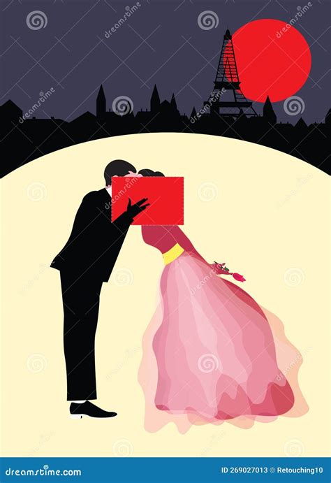 illustrazione di San Valentino che dona una rosa a una coppia