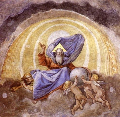pittura raffigurante Dio Creatore