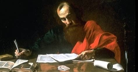 San Paolo scrive le sue lettere di Valentin de Boulogne (1618-1620)