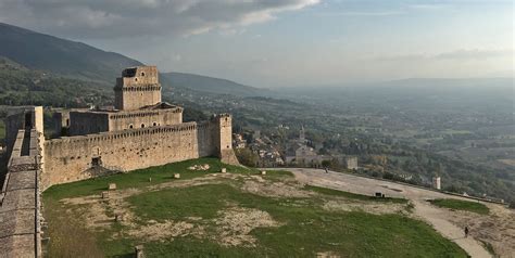 Panorama di Assisi con la Rocca Maggiore