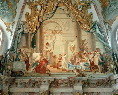 Dettaglio della Sala dei Marmi con affreschi e stucchi dorati all'Abbazia di Melk
