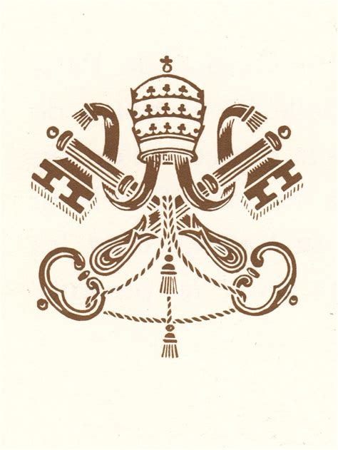 Immagine dello stemma di Bevagna con le due chiavi petrine e l'iscrizione O S F.