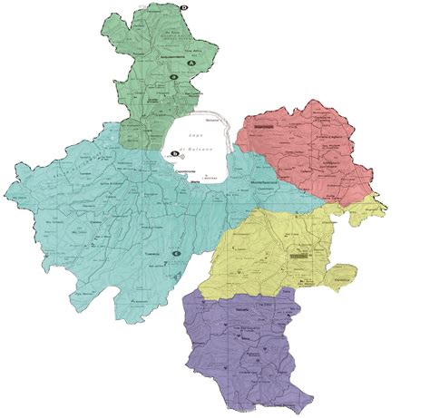 Mappa della Diocesi di Tortona con i vicariati
