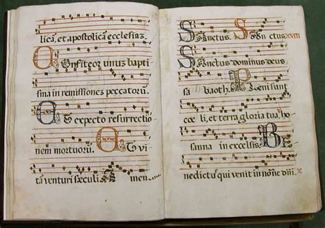 Manoscritto medievale con notazione musicale gregoriana