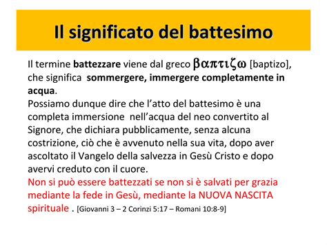Schema comparativo: il battesimo nel modello evangelico (fede consapevole) rispetto alla tradizione sacramentale (rito di iniziazione)