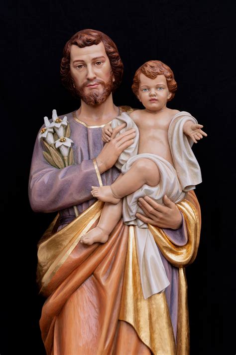 San Giuseppe con Gesù Bambino che riposa sul suo Cuore