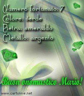 Simboli e colori associati al nome Mario con il numero 7 e l'argento