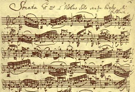 Partitura manoscritta di una sonata barocca