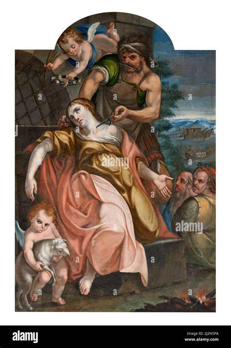 Rappresentazione artistica del martirio di Sant'Agnese