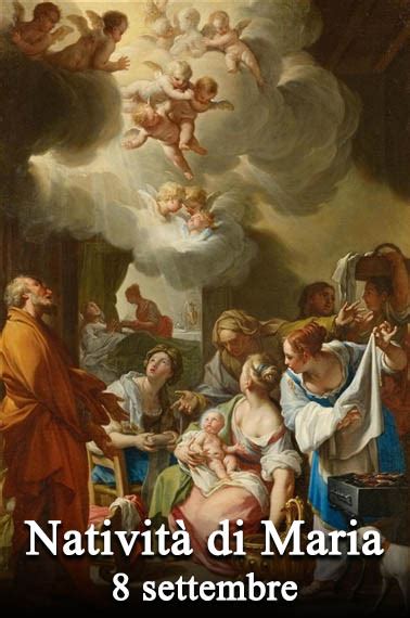 Rappresentazione artistica della Natività della Vergine Maria