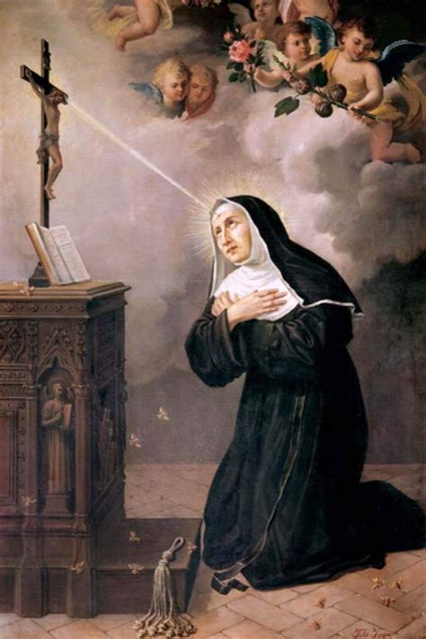 Iconografia di Santa Rita con la stigmata sulla fronte, simbolo della sua unione con Cristo