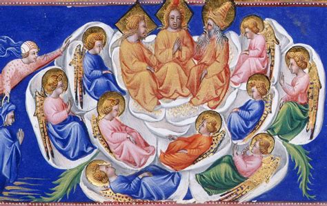Illustrazione della Candida Rosa dantesca con la Vergine Maria