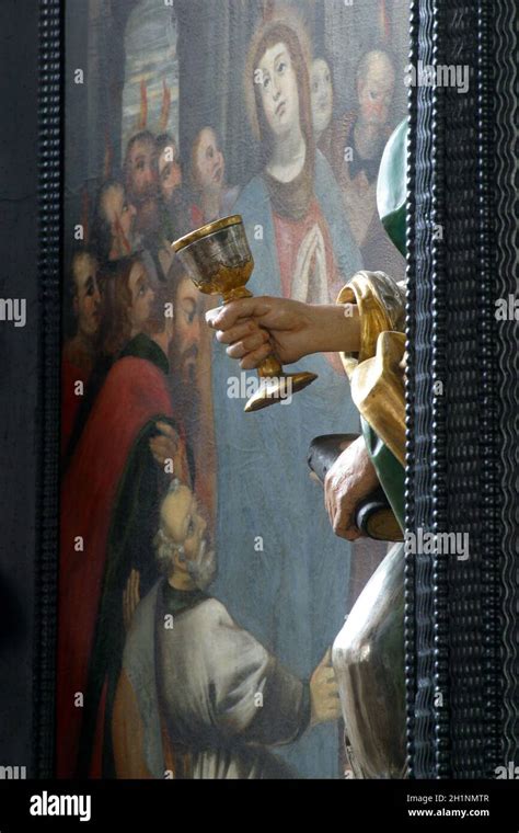 Incisione del miracolo di San Giovanni Evangelista e il calice di veleno