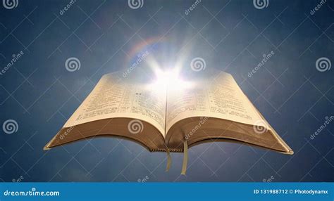 Illustrazione simbolica di un libro sacro aperto con luce calda che trasmette pace e speranza.