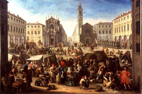 Illustrazione della Livorno del Settecento con enfasi sulle comunità straniere