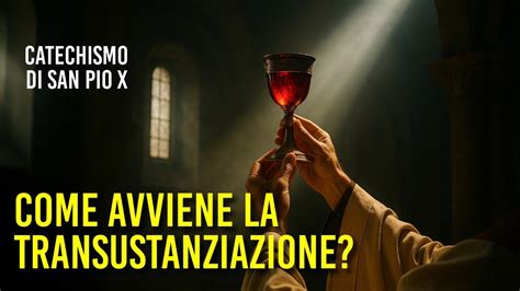 Schema che illustra la transustanziazione nell'Eucaristia