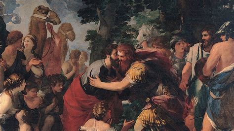 illustrazione storica di Caino e Abele o Giacobbe ed Esaù