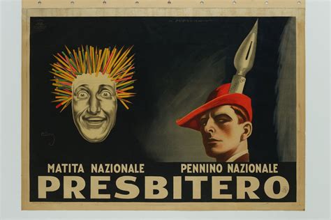 Logo storico della Presbitero raffigurante una testa con matite