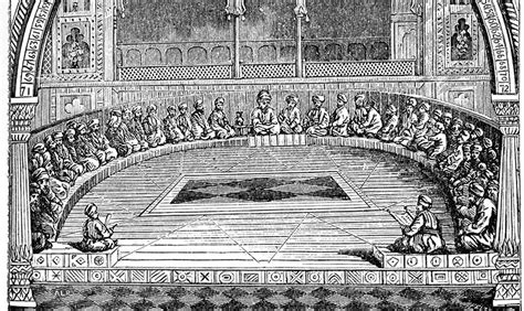 Pietro e Giovanni che sfidano le autorità del Sinedrio