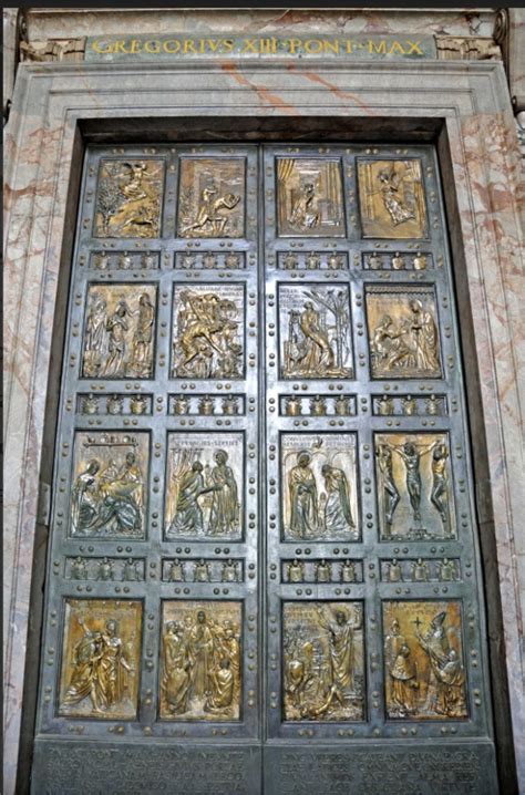 Illustrazione storica dell'apertura della Porta Santa da parte di un Pontefice
