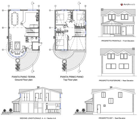 Prospetto e sezioni tecniche dell'edificio sacro, Archivio Frezzotti