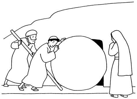 Disegno di Gesù risorto che esce dal sepolcro vuoto