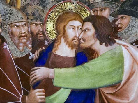 Rappresentazione di Giuda con Gesù