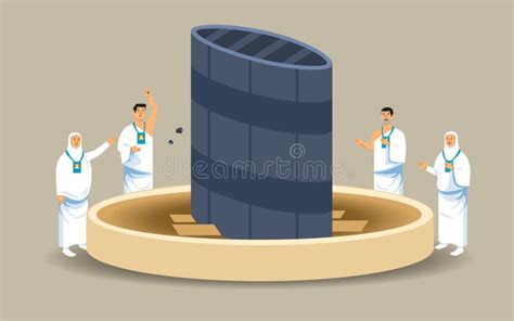 Illustrazione del rito della lapidazione dei Jamarat