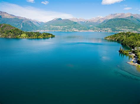 Mappa della zona del Lago di Como con l'Abbazia di Piona e i luoghi d'interesse vicini